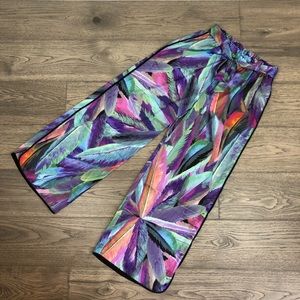 Fashion Pants - Womans Summer Print Wide Leg Pant